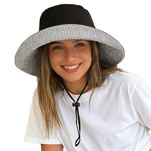 Sun Hats for Women Wide Brim Foldable Beach Hat UV UPF50+ Summer Sun Protection